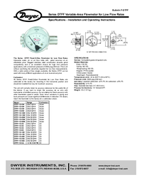 Thumbnail of document Manual - DTFF Fixed-Orifice Flowmeter for Low Flow Rates